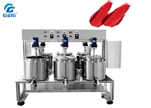 Quality Adjustable Temperature Lipstick Melting Tank with Six Units , Double Jacket / Seperate Control for sale