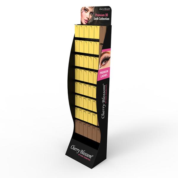 Quality PVC Cosmetic Eyeshadow Display Stand Pegboard Vendor Display for sale