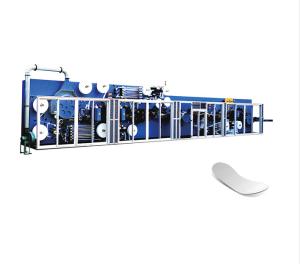450KW PLC Control Sanitary Pad Cutting Machine 200pcs/Minute