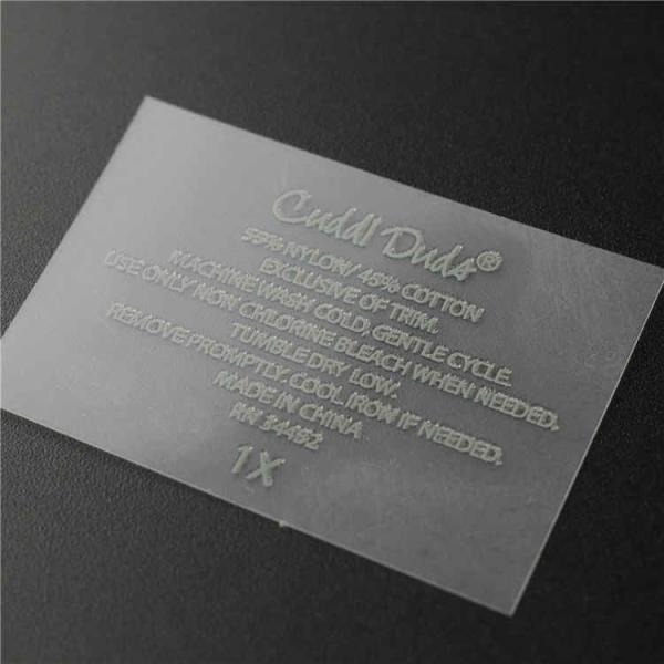 Nontoxic Heat Transfer Tagless Iron On Clothing Labels