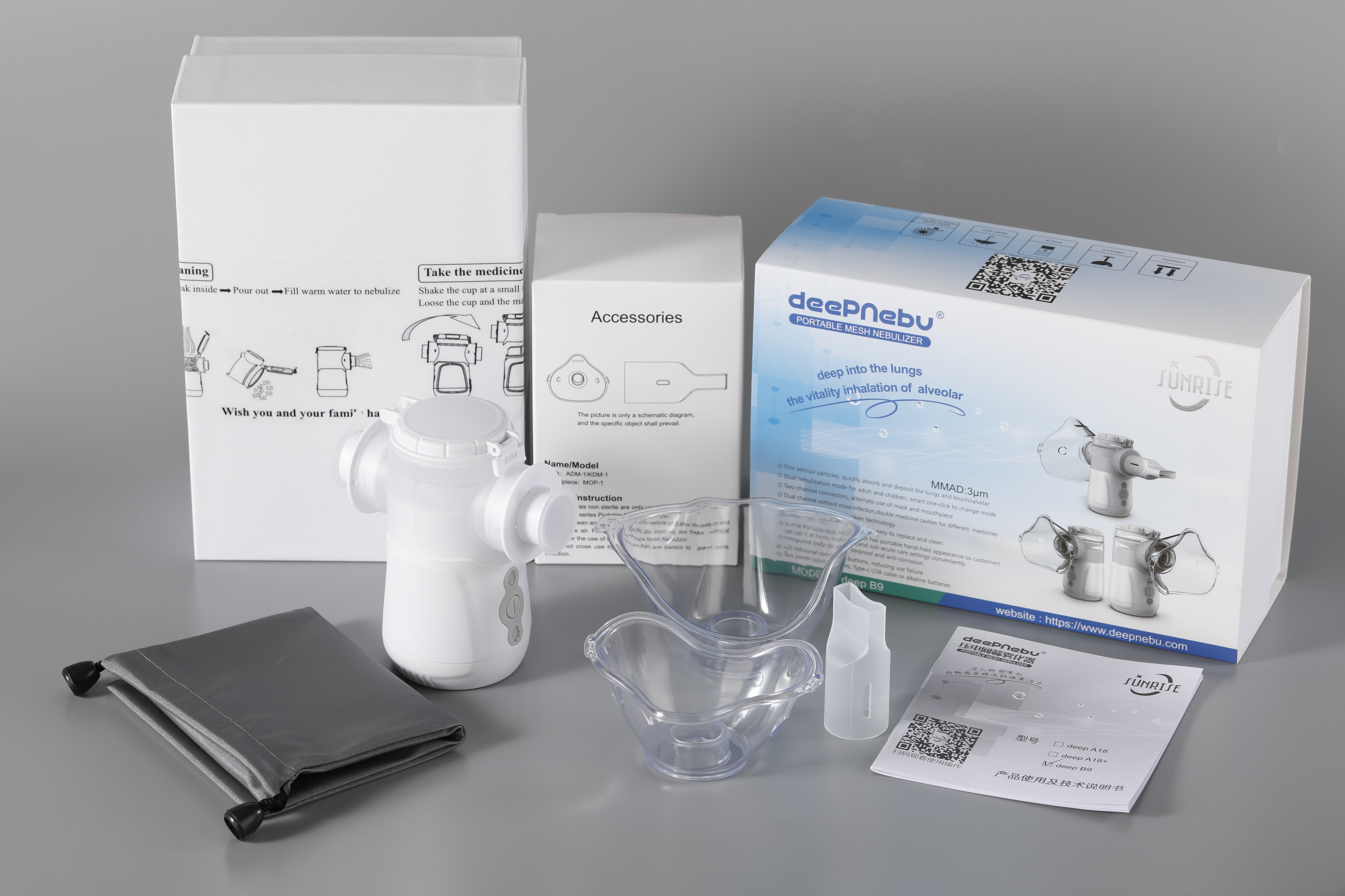 1.8-3.3μM Asthma Home Nebulizer Kids Infants Type C USB Portable Nebulizer