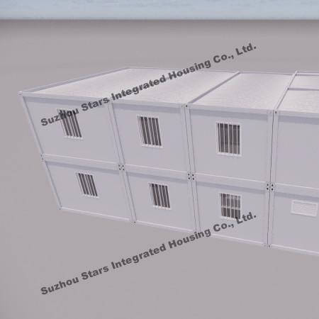 Quality Office Prefabricated Modular House , Prebuilt Modular Homes Two Story for sale