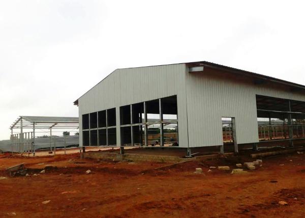 Quality Light Weight Steel Frame Structure Hot Dip Galvanized Surface Treatment for sale