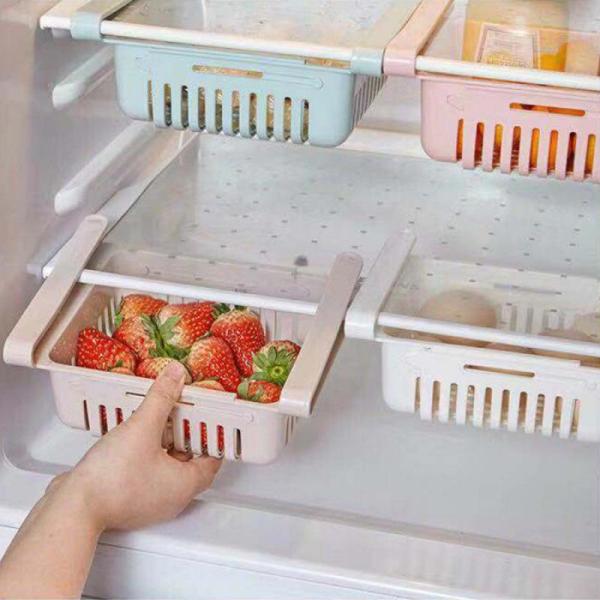 Retractable Pp Pull Out Refrigerator Storage Drawers Bsci Certificate