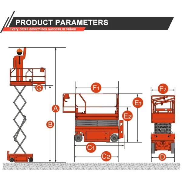 12m Crawler Self Propelled Automatic Scissor Lift Aerial Work Platform