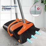 PVC 86cm Foldable Broom And Dustpan Combo Long Handle Standing Dustpan And Broom