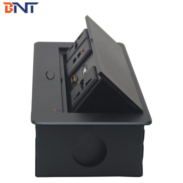 gas pop up panel desktop socket with 2 power and two data /desktop popup socket box