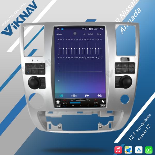 Viknav Android Auto Touch Screen Car Radio 12.1 inch For Nissan Armada 2009-2010 GPS Navigation Head Unit Video Player