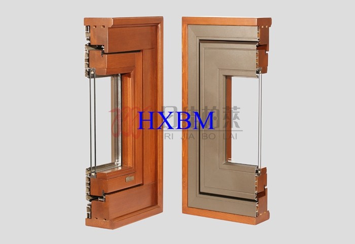 Strong Frame Double Glass Aluminium Clad Timber Windows Waterproof