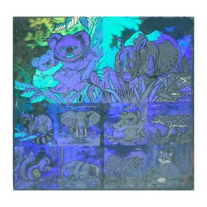 Self Adhesive Laser Holographic Security Labels for Glass Bottle