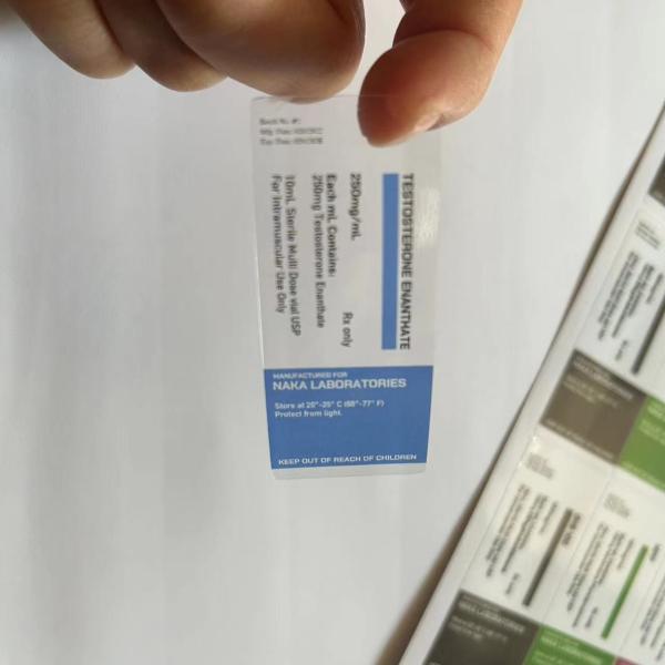 Quality Clear Vial Labels For 10ml Oil Injection Glass Bottles for sale