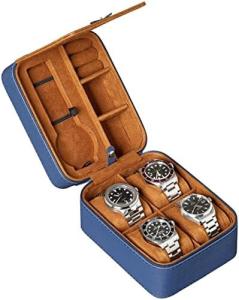 China ROTHWELL 5 Watch Travel Case Storage Organizer for 5 Watches | Tough Portable Protection w/Zipper Fits All Wristwatches wholesale