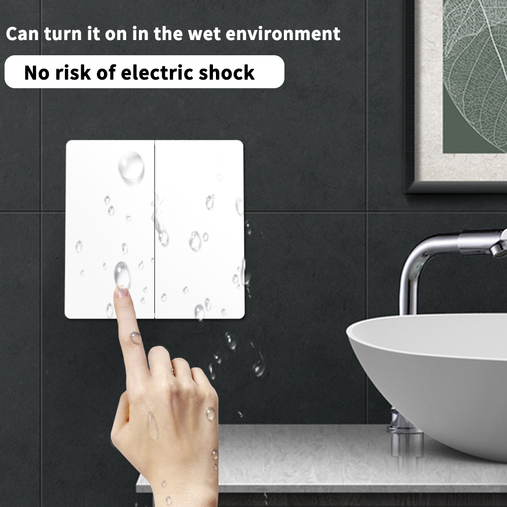 No Battery Wireless Kinetic Switch Rocker Push Button Self Powered Light Switch