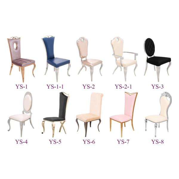 Dining Room Chairs With Stainless Steel Frame Stainless Steel Wedding Chairs For Event Party in Chinese Factory (YS-10)