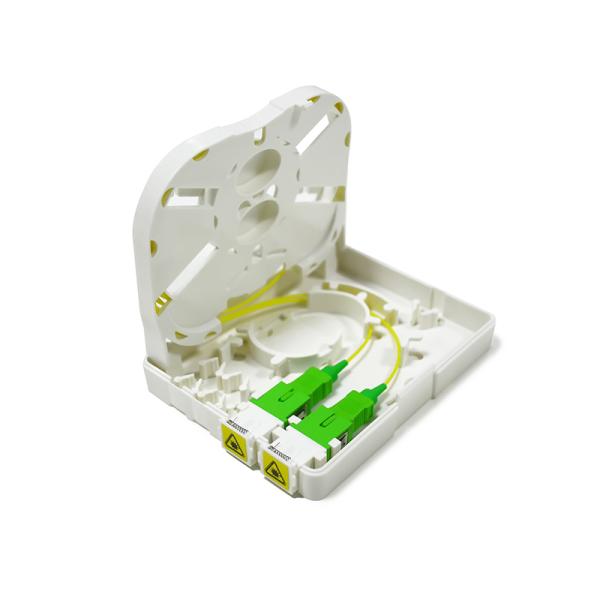 2 Port Mini Fiber Optic Terminal Box 86 Type Wall Mounted For Indoor
