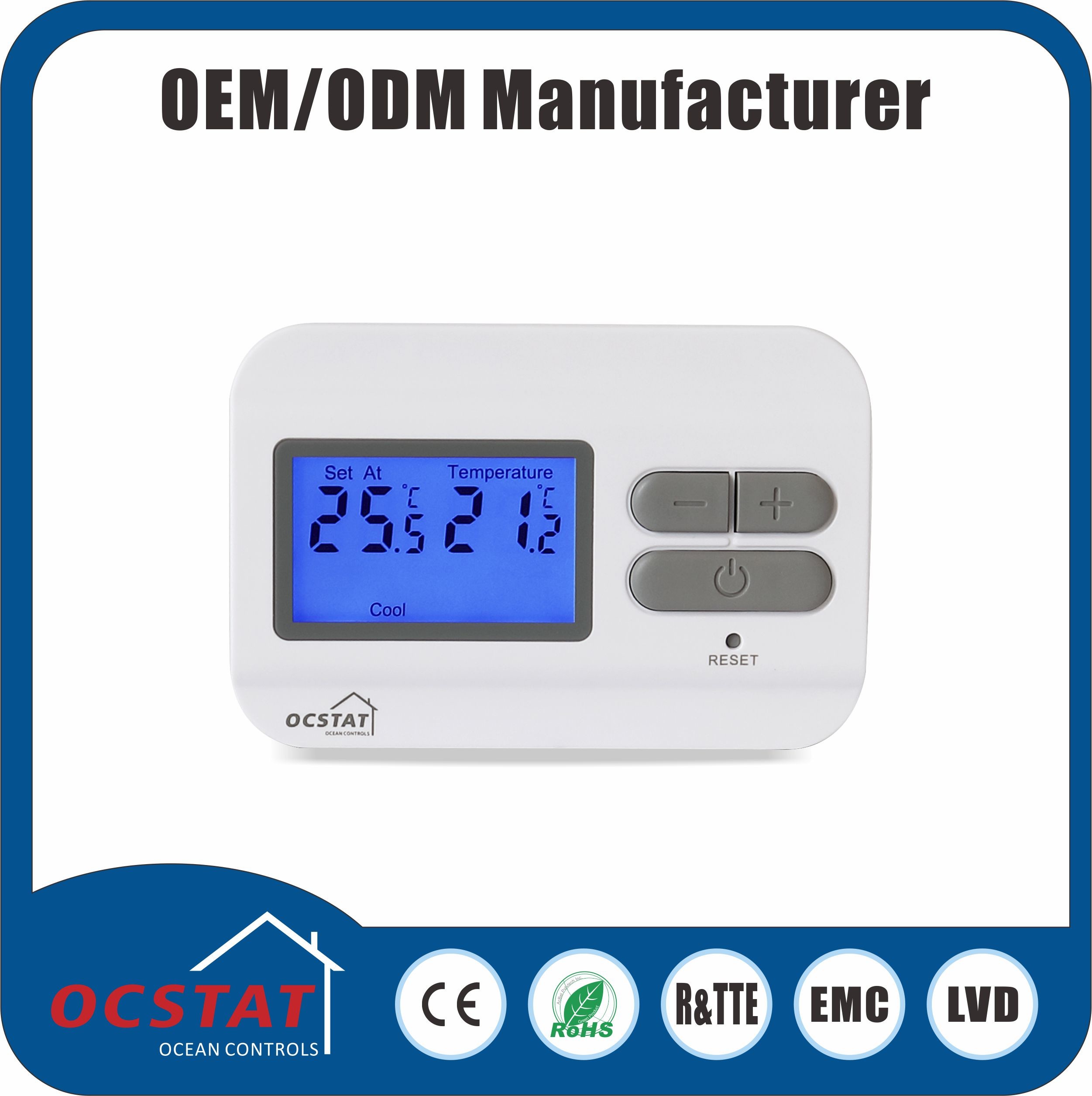 Wired Digital Room Thermostat Non Programmable Digital Thermostat HVAC electronice thermostat underfloor system