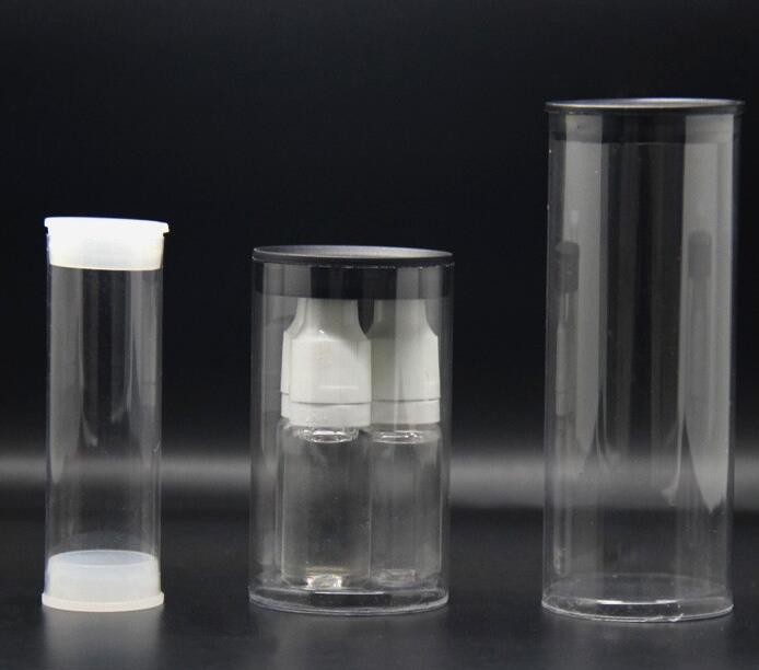 clear PVC PET can for food canning,Customized round clear paint can with tin lid,paint can with tin top & bottom and han