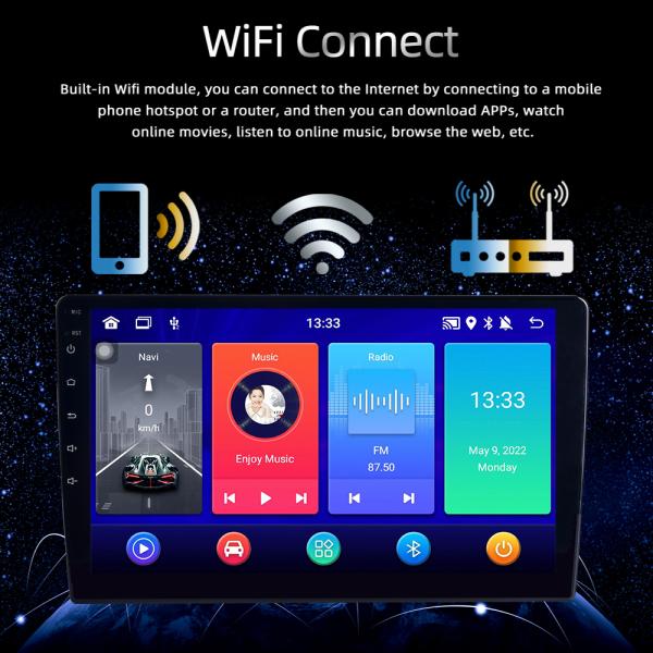 9Inch Double Din Android Car Stereo Multimedia Gps Navigation Car Stereo