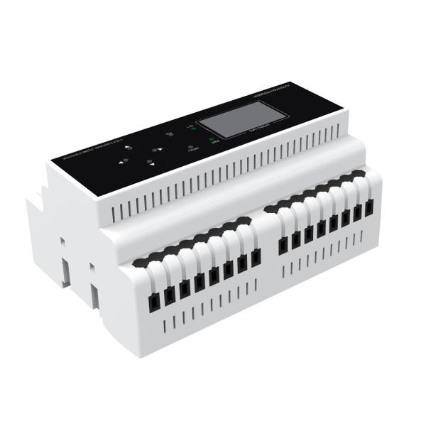 Quality DIN Rail DC-NET Lighting Control Module 128*64 LCD Information Display 2 Watts for sale
