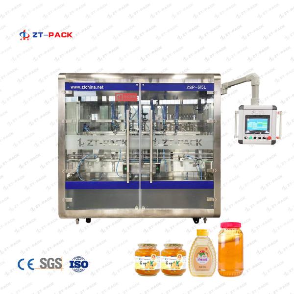 Quality 380v Tomato Paste Packing Machine 0.6mpa 2.2kw Honey Jar Filling Machine for sale