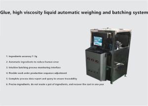 Glue, High Viscosity Liquid Automatic Weighing And Batching System