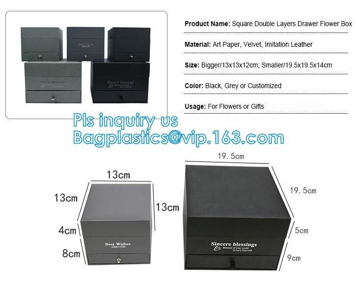 New product custom handmade small luxury wedding paper jewellery white gift box with ribbon closure,Silk Customised Pock