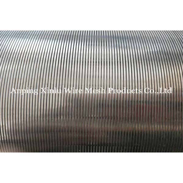 Slot Wedge Sand Control Well Screen SS304 SS316L Wrapped Screen Pipe