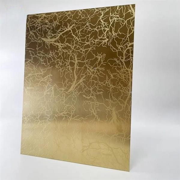304 316 430 Mirror Etched Stainless Steel Sheet Decorative Wall Covering Sheets
