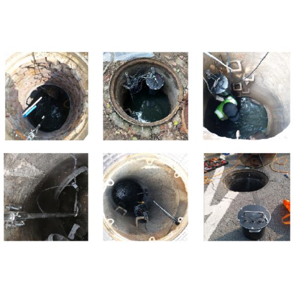 Sewage / Rainwater Pipe Network Ultrasonic Flow Meter Based On Doppler Sensor