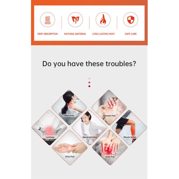 Hypoallergenic Menstrual Cramp Patches Disposable Menstrual Pain Patch