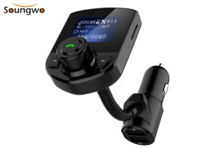 China 1.44inch LCD Handsfree Bluetooth Car Kit 3.5mm Bluetooth Car Adapter wholesale
