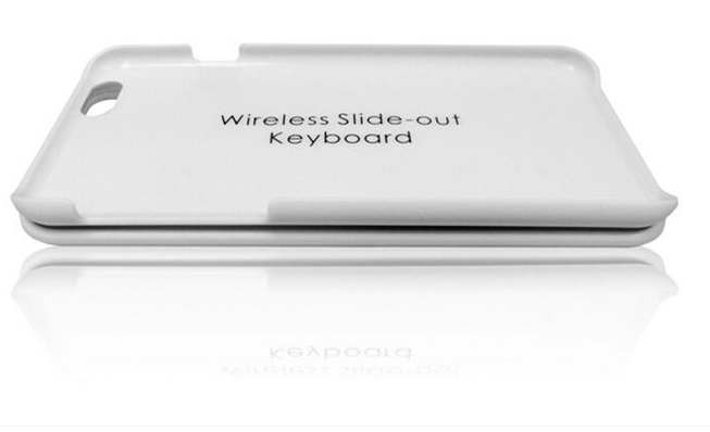 Newest High Grade Ultra Thin Slid-out Back Light Bluetooth Wireless Keyboard Case phone Cover for Apple iPhone 6 Mac PC