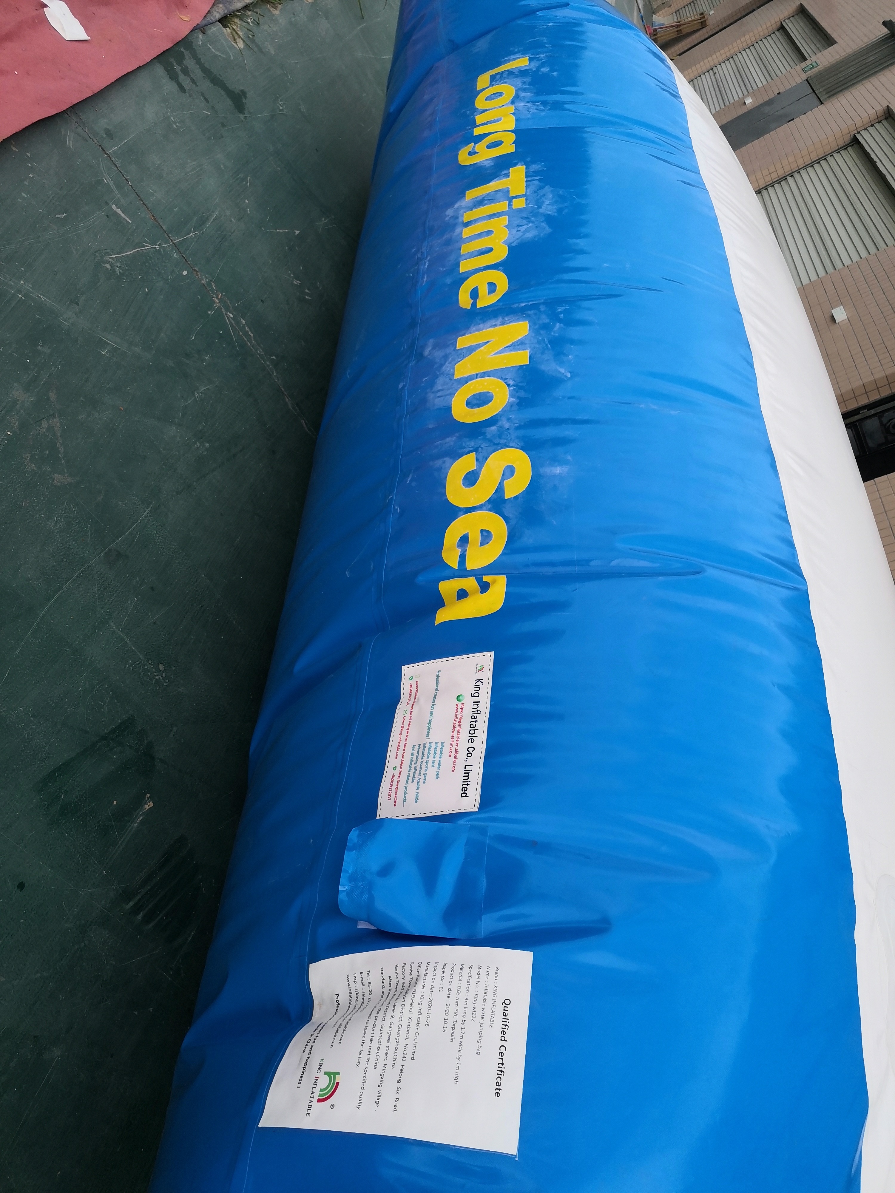 Custom Sea Launcher Inflatable Water Jumping Pillow , Water Blob Floating Catapult