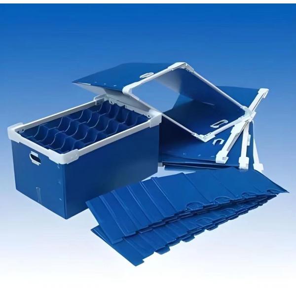 Plastic Dividers Box Corrugated PP Sheet Storage Carton With Partition