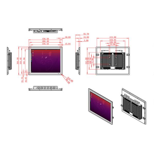 19-Inch Versatile Linux Touch Screen for Access Control and Medical Diagnostics