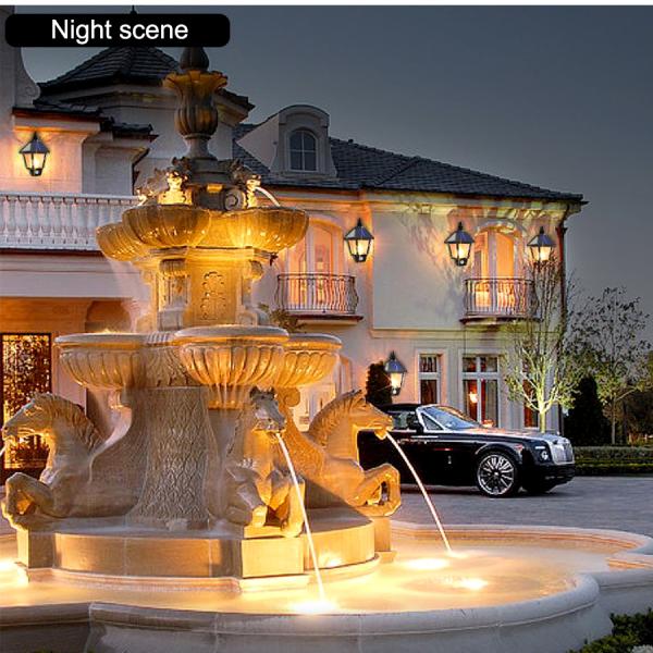 3.2V 500mA IPX4 Outdoor LED Wall Lamp SMD2835 Flame Flickering