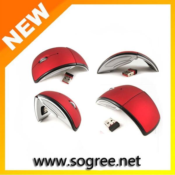 Quality High Quality Foldable Colorful 2.4G Wireless Mouse with Free Sample for sale
