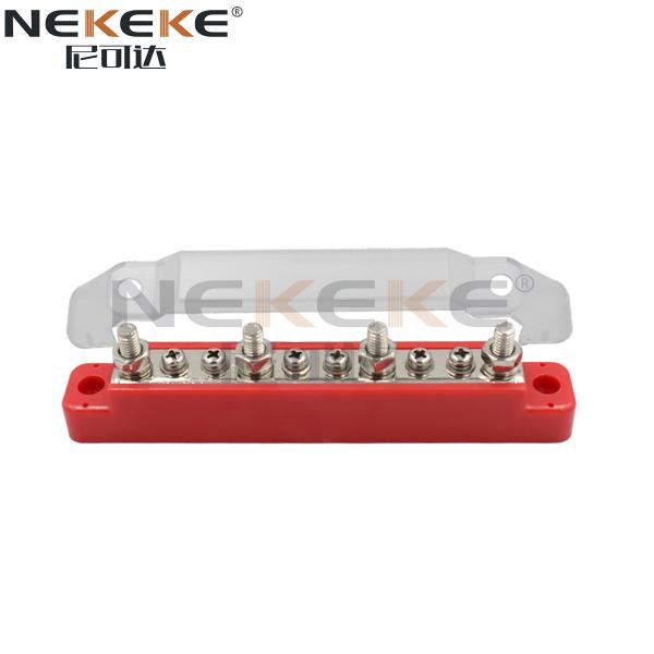 M6 Terminal Studs Marine Bus Bar , PA66 Base 10 Way Power Distribution Block