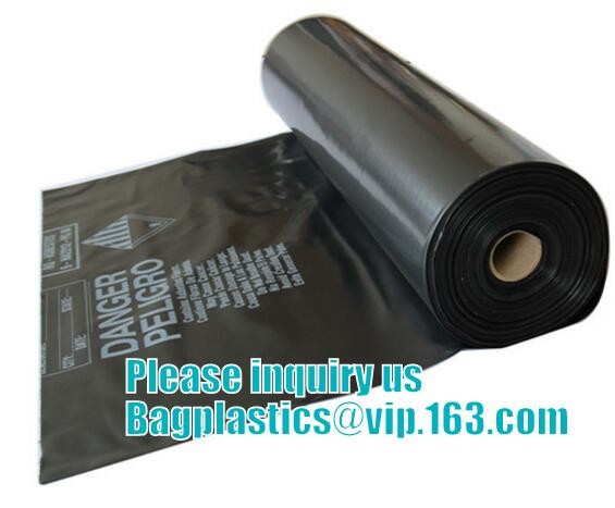 Heavy Duty Construction Plastic Asbestos Bag Waste Bag,Heavy Duty Disposal Polythene bags For Asbestos Removal BAGEASE