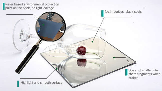3mm 4x6 Feet Flexible Mirror Sheets 100% virgin MMA