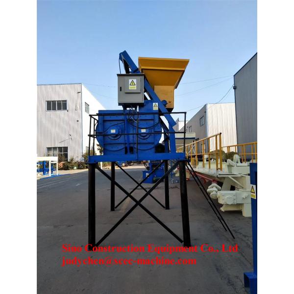 QT6 15 Automatic Cement Block Machine Cement Brick Production Line JS500 Mixer
