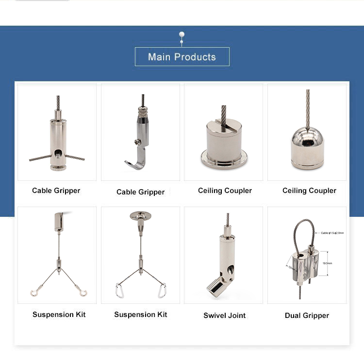 OEM Custom Brass Universal Adjustable Swivel Joint for Panel Light Fixture System As Cable Grippers for Wire Usage