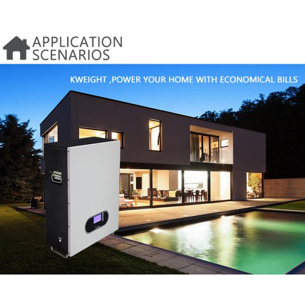 1C Wall Mounted Lithium Battery 100A 51.2v 100ah Residential Power Wall