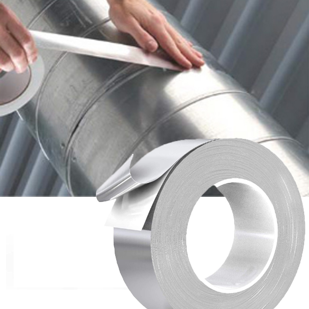 20N / 25mm Adhesion To Steel Aluminum Foil Shielding Tape For Vapor Barrier