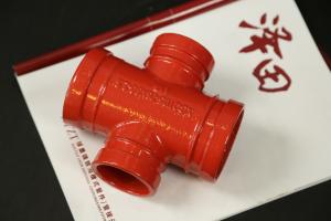 ANSI Standard Pipe Groove Four Way Cross With High Pressure Resistance