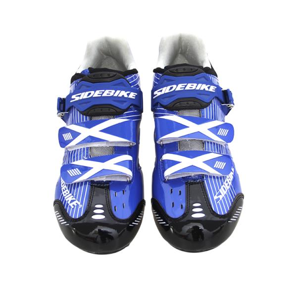 Blue SPD Indoor Cycling Shoes , Inside SPD Bicycle Shoes Water Resistant