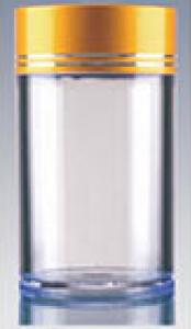 Transparent Acrylic Empty Capsule Bottle 100ml Cordyceps Sinensis Use