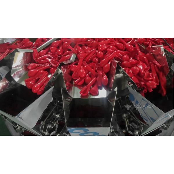 High Accuracy Automatic 50 Pieces 15pieces 5pieces Balloon Weighing Multihead Weigher Counting Packaging Machine