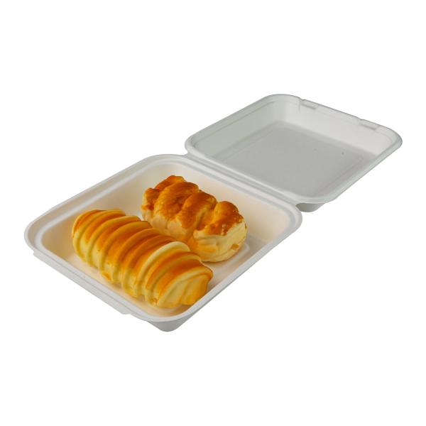 Quality Microwavable Biodegradable Food Packaging Boxes , Custom Clamshell Box Take Out for sale