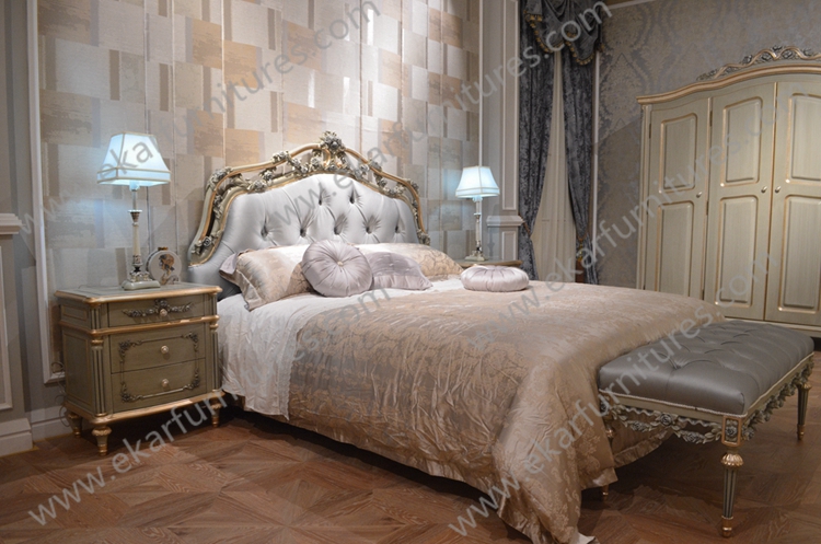 New Arrival Hand Carved French Style Master Room King Bed FB103
